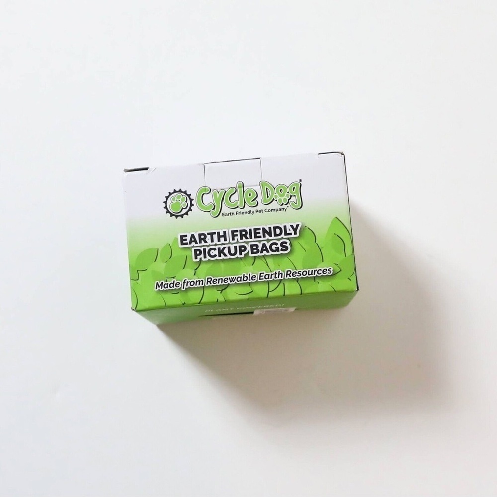 Cycle Dog Earth friendly pickup bags set of 6 rolls green pet care waste puppy